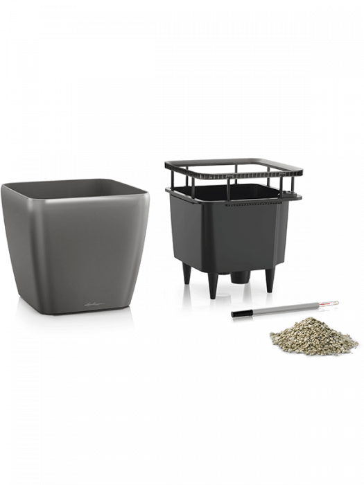 Ghiveci LECHUZA Premium Quadro LS Antracit 43 x 43 / 40 [2]