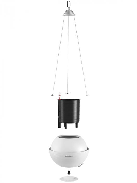 Ghiveci LECHUZA Bola Color Alb 23 x 18 [2]