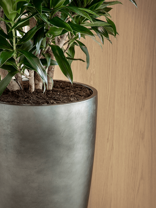 Ghiveci METALLIC SILVER LEAF matt ice blue (cu liner) 49 x 90 [3]