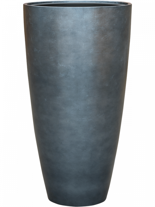 Ghiveci METALLIC SILVER LEAF matt ice blue (cu liner) 49 x 90 [1]