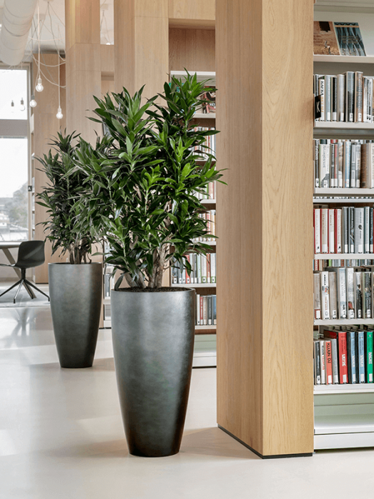 Ghiveci METALLIC SILVER LEAF matt ice blue (cu liner) 49 x 90 [2]