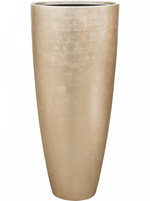 Ghiveci METALLIC SILVER LEAF matt light champagne (cu liner) 40 x 90 [1]