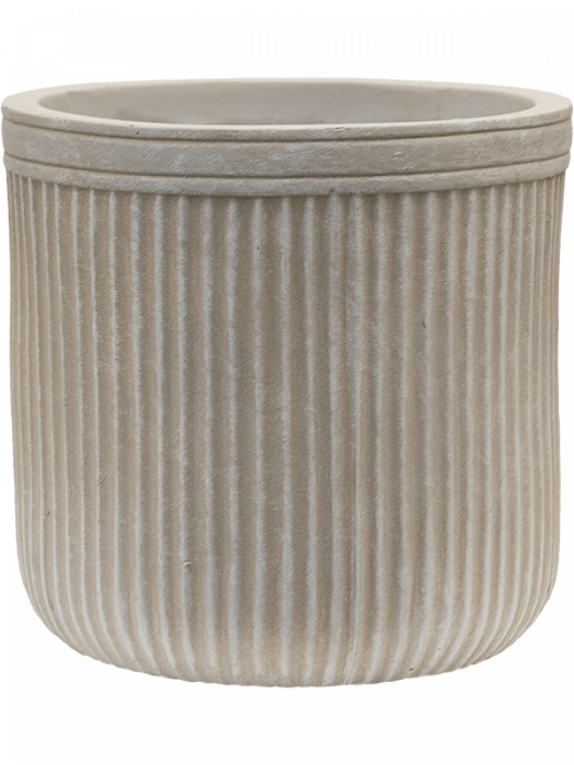 Ghiveci VERTICAL RIB beige 23 x 24 [1]