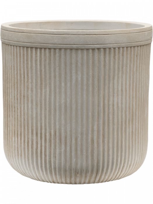 Ghiveci VERTICAL RIB beige 30 x 31 [1]