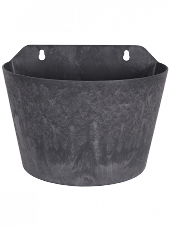 Ghivece de exterior - Ghiveci ARTSTONE Claire (cu urechi de agățare), negru