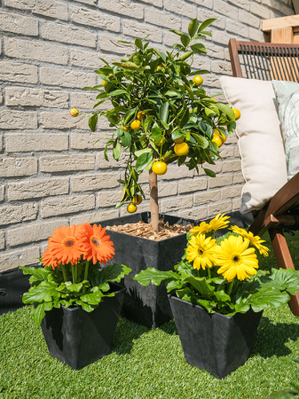 Ghiveci ARTSTONE Ella 40 cm, negru [1]