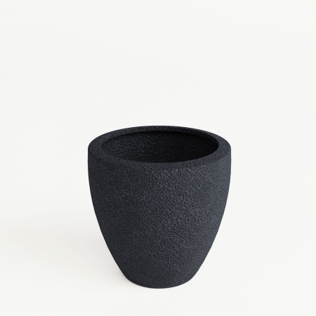 Ghivece de exterior - Ghiveci CORAL rotund, 41/41 cm, negru