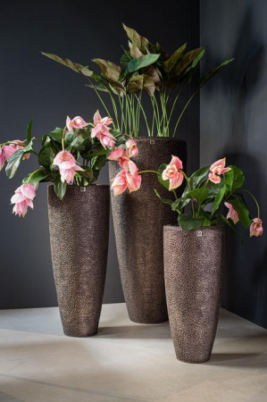 Ghiveci CORAL rotund, 52/120 cm, bronz patinat [2]