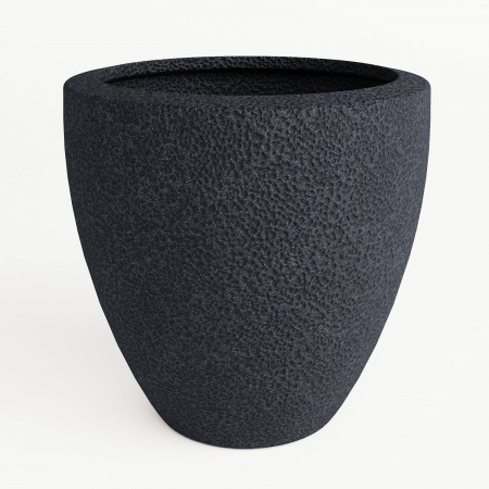 Ghivece de exterior - Ghiveci CORAL rotund, 80/80 cm, negru