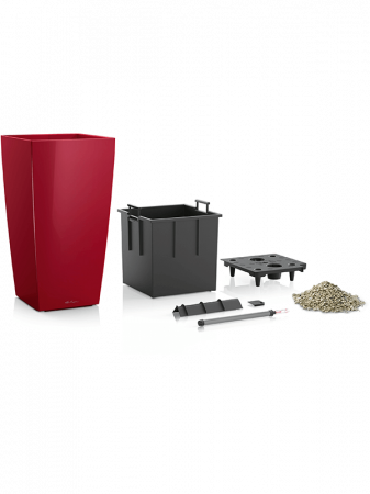 Ghiveci LECHUZA Premium Cubico Roșu 40 x 40 x 75 [1]