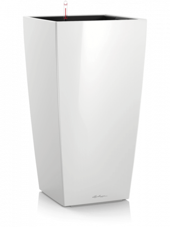 Ghivece de interior - Ghiveci LECHUZA Premium Cubico Alb 22 x 22 / 41