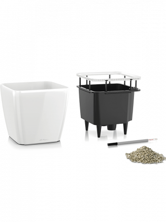 Ghiveci LECHUZA Premium Quadro LS Alb 21 x 21 / 20 [1]