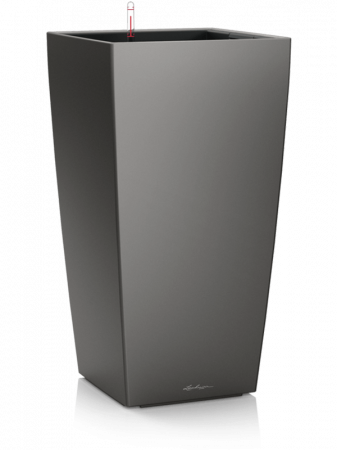 Ghivece de interior - Ghiveci LECHUZA Premium Cubico Antracit 30 x 30 / 56