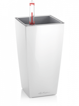 Ghivece de exterior - Ghiveci LECHUZA Maxi-Cubi Alb 9 x 9 x 18