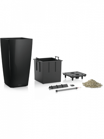 Ghiveci LECHUZA Premium Cubico Negru 40 x 40 x 75 [1]