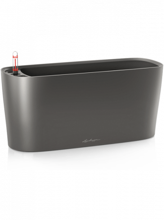 Ghivece de interior - Ghiveci LECHUZA Premium Delta Antracit 40 x 15 / 18