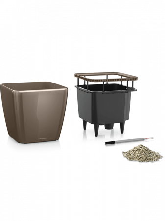 Ghiveci LECHUZA Premium Quadro LS Taupe 21 x 21 / 20 [1]