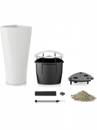 Ghiveci LECHUZA Premium Delta Alb 30 x 56 [1]