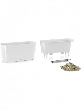 Ghiveci LECHUZA Premium Delta Alb 30 x 10 / 13 [1]