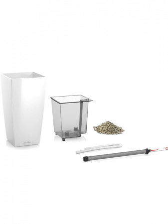 Ghiveci LECHUZA Maxi-Cubi Alb 14 x 14 / 26 [1]