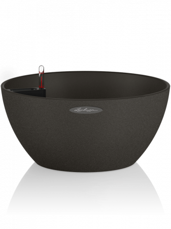 Ghivece de exterior - Ghiveci LECHUZA Cubeto Color Sand Graphite Black 30 x 13