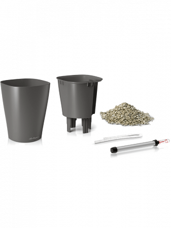 Ghiveci LECHUZA Premium Deltini Antracit 14 x 18 [1]