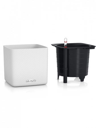 Ghiveci LECHUZA Cube Color Alb 14 x 14 / 14 [1]