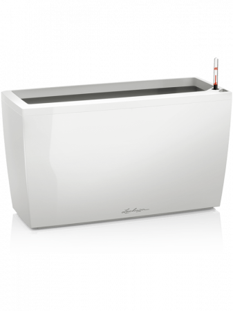 Ghivece de interior - Ghiveci LECHUZA Premium Cararo Alb 75 x 30 / 43