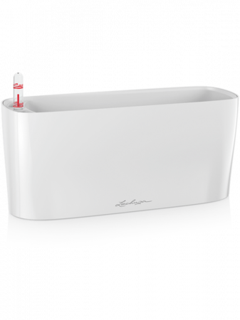 Ghivece de interior - Ghiveci LECHUZA Premium Delta Alb 30 x 10 / 13