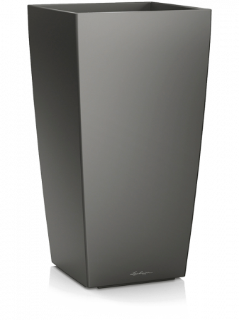 Ghivece de interior - Ghiveci LECHUZA Cubico Antracit 30 x 30 / 56