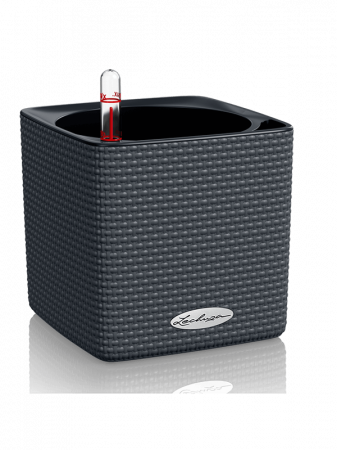 Ghivece de interior - Ghiveci LECHUZA Cube Color Ardezie 14 x 14 / 14