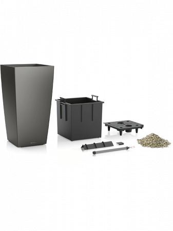 Ghiveci LECHUZA Premium Cubico Antracit 30 x 30 / 56 [1]