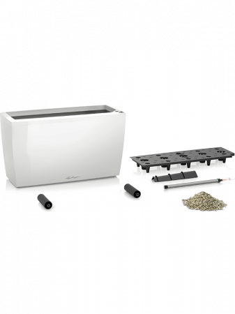 Ghiveci LECHUZA Premium Cararo Alb 75 x 30 / 43 [1]