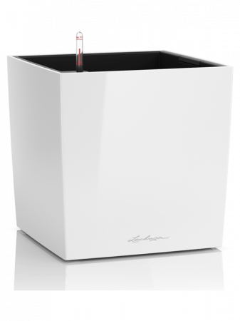 Ghivece de interior - Ghiveci LECHUZA Premium Cube Alb 30 x 30 / 30