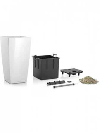 Ghiveci LECHUZA Premium Cubico Alb 22 x 22 x 41 [1]