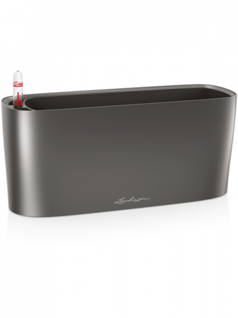 Ghivece de exterior - Ghiveci LECHUZA Premium Delta Antracit 30 x 10 x 13