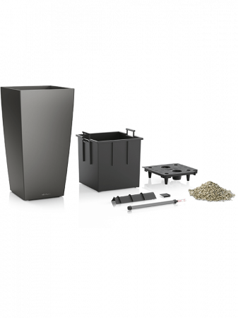 Ghiveci LECHUZA Premium Cubico Antracit 40 x 40 x 75 [1]