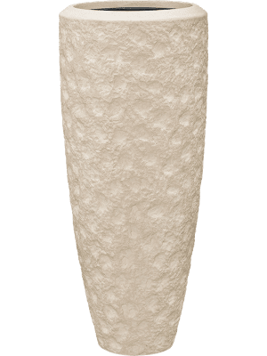 Ghivece de interior - Ghiveci POLYSTONE ROUGH Natural (cu liner) 37 x 90