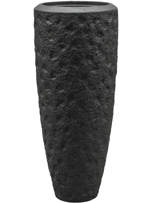 Ghivece de interior - Ghiveci POLYSTONE ROCKWELL Smoke (cu liner) 37 x 90