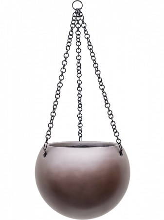 Ghivece de interior - Ghiveci GRADIENT Glob suspendat (matt coffee) 24 x 19