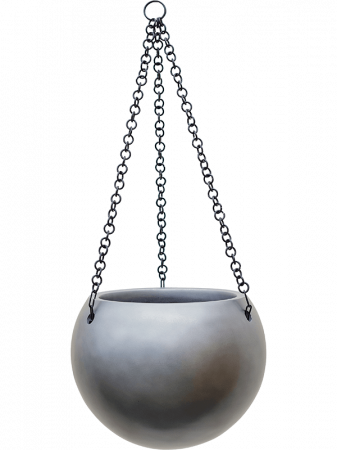 Ghivece de interior - Ghiveci GRADIENT Glob suspendat (matt grey) 24 x 19