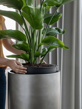 Ghiveci GRADIENT Matt Coffee (cu liner) 40 x 95 [2]