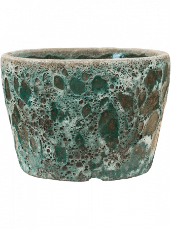 Ghivece de interior - Ghiveci LAVA Couple Relic Jade (smălțuit pe interior) 25 x 17