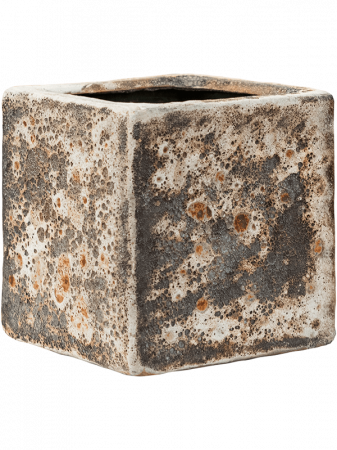 Ghivece de interior - Ghiveci LAVA Relic rust metal (smălțuit pe interior) 16 x 16 / 16