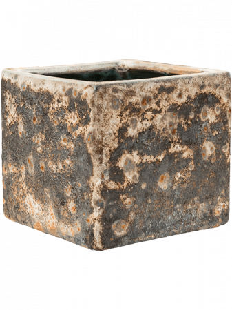 Ghivece de interior - Ghiveci LAVA Relic rust metal (smălțuit pe interior) 22 x 22 / 20