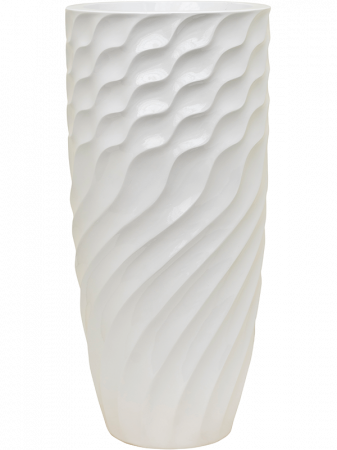 Ghivece de interior - Ghiveci LUXE LITE GLOSSY BREAKER alb 37 x 81