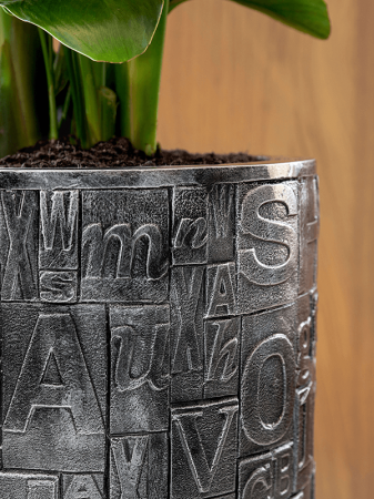 Ghiveci LUXE LITE UNIVERSE NOTE argintiu 38 x 110 [2]