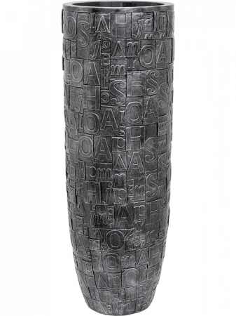 Ghivece de interior - Ghiveci LUXE LITE UNIVERSE NOTE argintiu 38 x 110