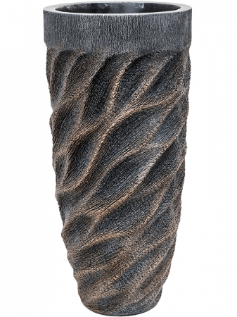 Ghivece de interior - Ghiveci LUXE LITE UNIVERSE WAVE bronz 33 x 70