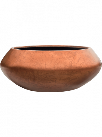 Ghivece - Ghiveci METALLIC SILVER LEAF matt copper 40 x 15